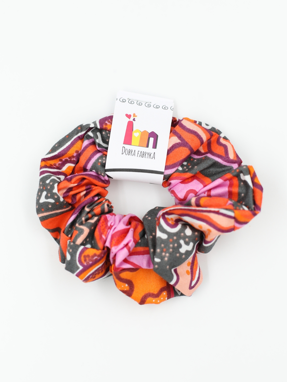 Scrunchie pomarańczowa