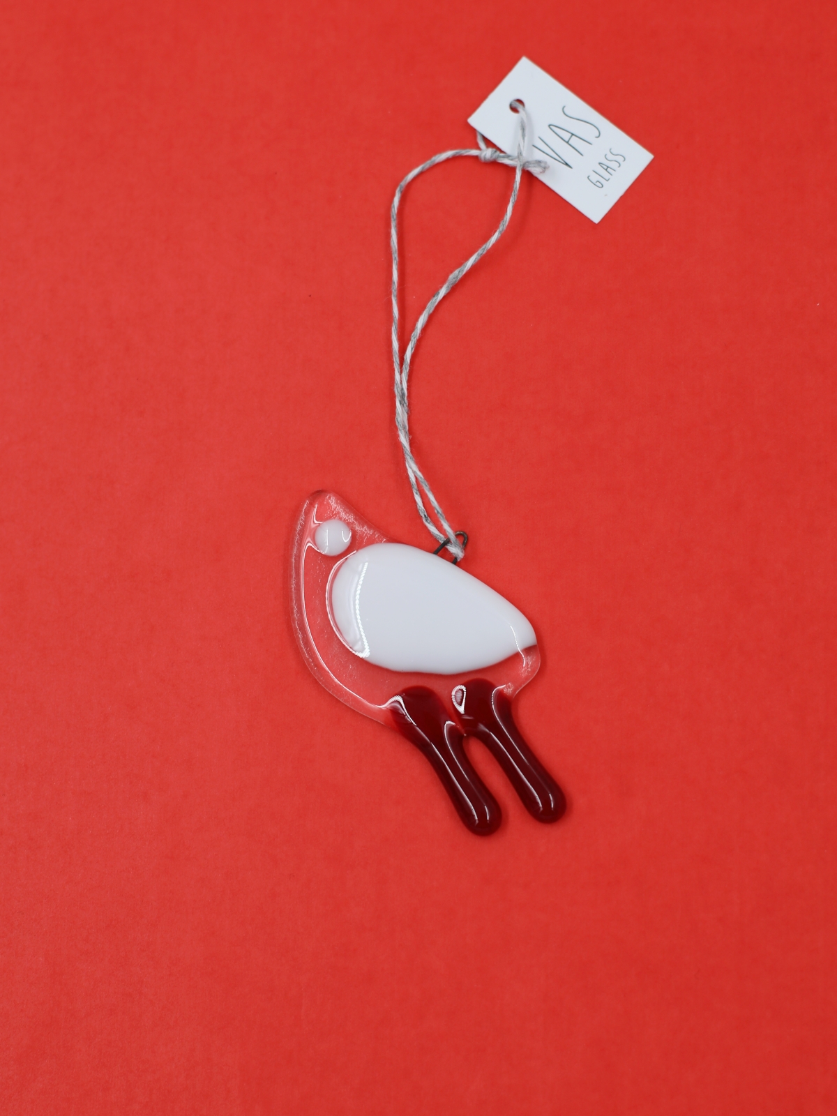 Szklana bombka ptaszek