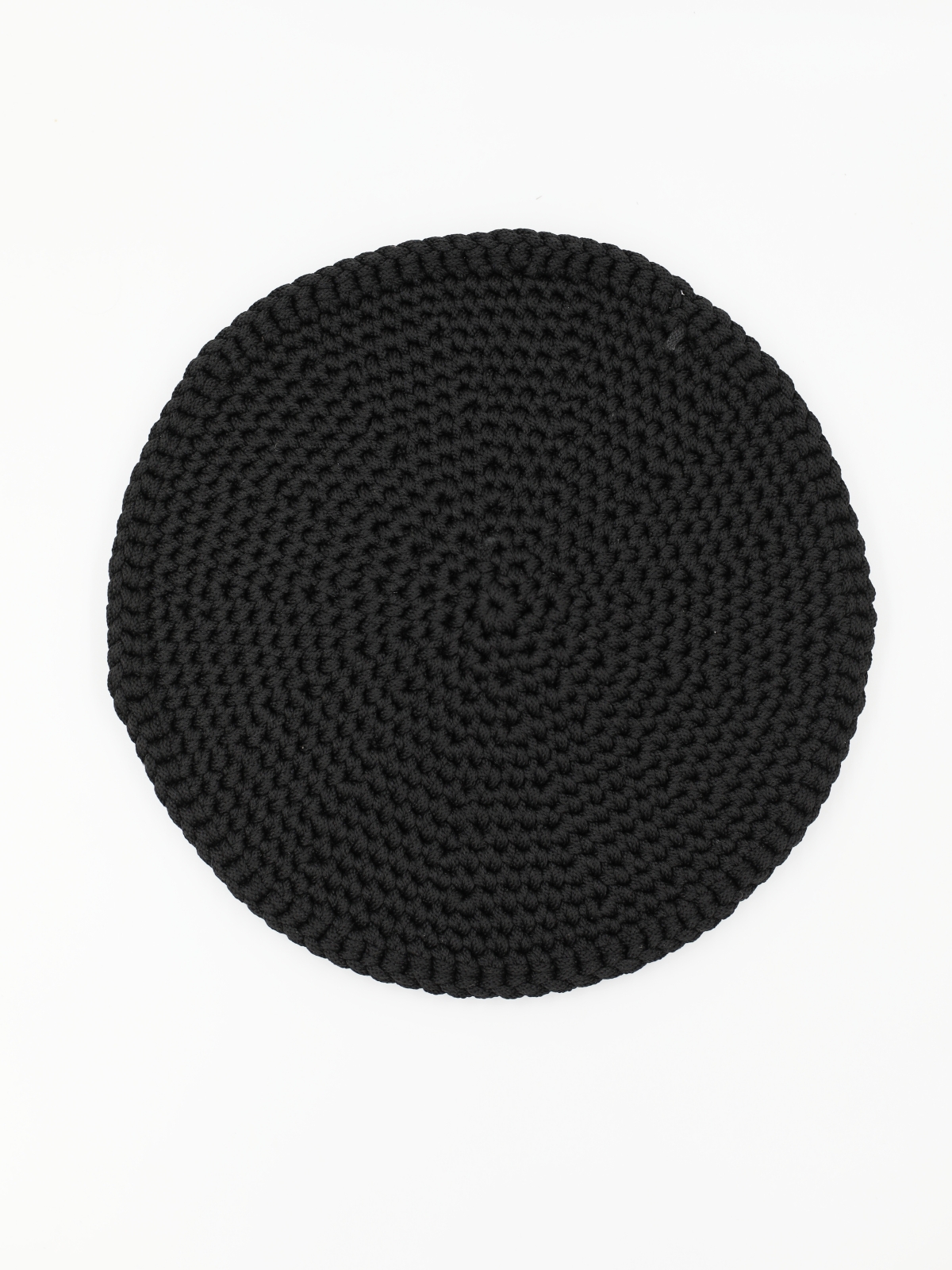 Podkładka na stół pleciona czarna